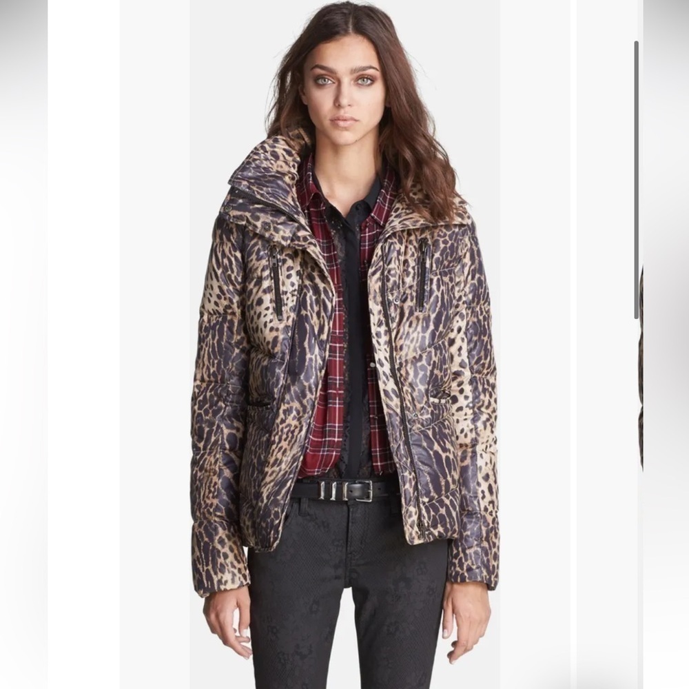 The Kooples Puffer Coat Leopard Print - Picture 4 of 10
